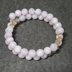 Hand Crafted Triple A Krunzite Wire Wrapped Bracelet A002-26